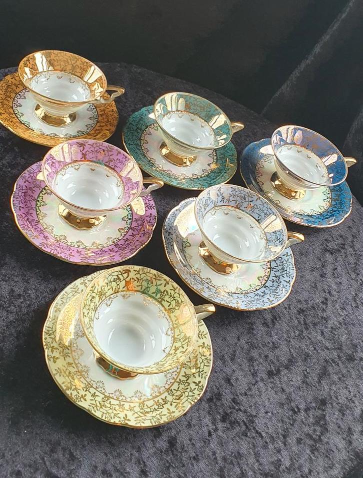 Prachtig vintage koffie/theeset, Antiek en Kunst, Antiek | Servies compleet, Ophalen