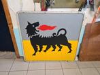 Reclamebord Agip uit Milaan, Ophalen of Verzenden, Zo goed als nieuw, Reclamebord