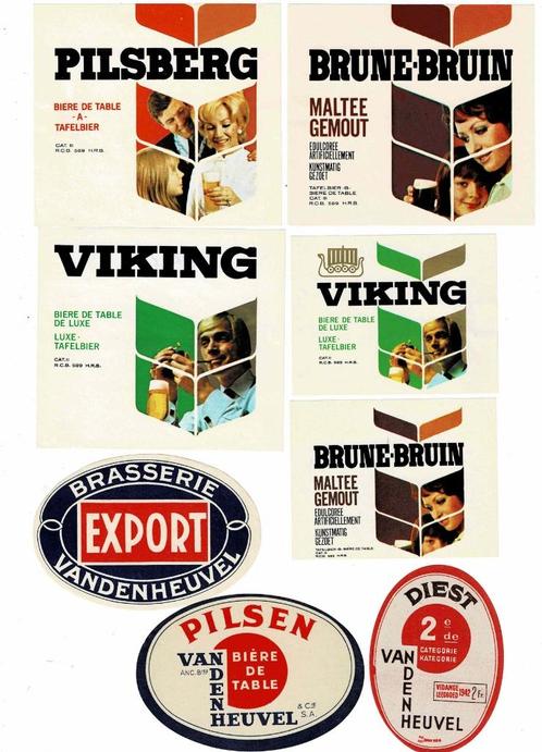 Oude bieretiketten van "VAN DEN HEUVEL", Verzamelen, Biermerken, Nieuw, Overige typen, Overige merken, Verzenden