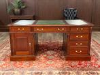 Klassiek Engels bureau (partnerdesk) #499, Huis en Inrichting, Bureaus, Ophalen of Verzenden, Zo goed als nieuw, Bureau