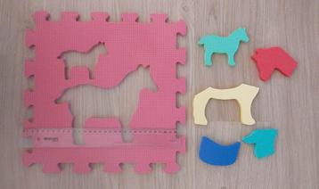 Schuimrubber mat puzzel dieren - 15 tegels beschikbaar voor biedingen