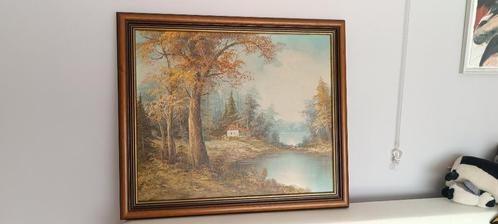 Oil Painting on canvas, by American Artist J.L.Harding, Antiek en Kunst, Kunst | Schilderijen | Klassiek, Ophalen of Verzenden