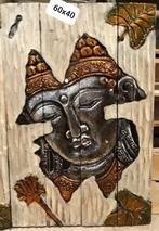 tableaux en bois d albesia bouddha 80x60 cm, Maison & Meubles, Accessoires pour la Maison | Décorations murale, Enlèvement ou Envoi