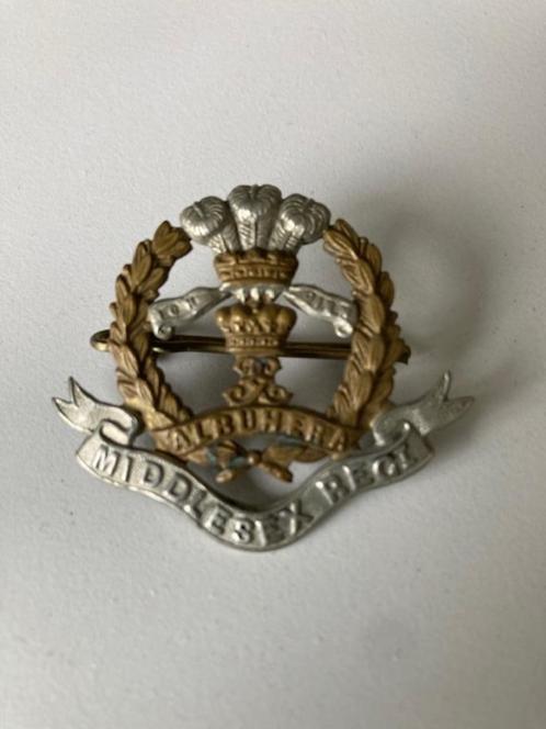 Mutskenteken Middlesex Regiment - ww2, Verzamelen, Militaria | Tweede Wereldoorlog, Landmacht, Embleem of Badge, Ophalen of Verzenden