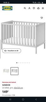 Lit bébé taupe IKEA, Enfants & Bébés, Berceaux & Lits, Comme neuf, Enlèvement, Lit