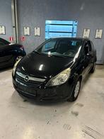 Opel corsa benzine gekeurd garantie, Auto's, Voorwielaandrijving, Zwart, 4 cilinders, Leder en Stof