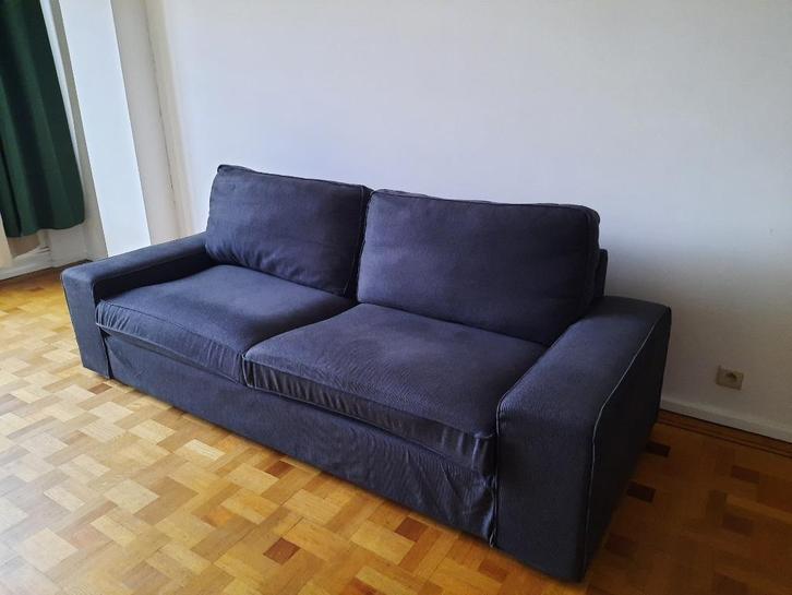 IKEA KIVIK 3-zitsbank, Tresund antraciet, Huis en Inrichting, Zetels | Zetels, Zo goed als nieuw, Driepersoons, Ophalen