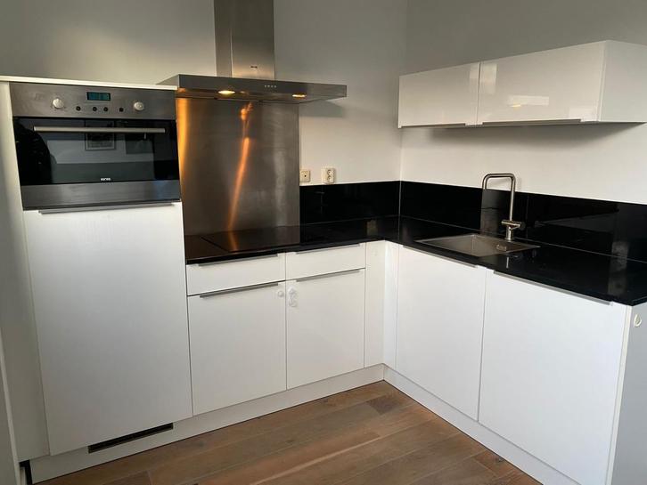 Nette Complete Hoekkeuken Hoogglans Wit + GEDEMONTEERD, Huis en Inrichting, Keuken | Complete keukens, Zo goed als nieuw, Hoekkeuken