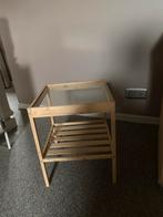 Bijzettafeltje, Huis en Inrichting, Tafels | Bijzettafels, Ophalen, Zo goed als nieuw, Glas