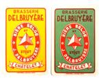 speelkaarten van Brouwerij "Delbruyère" - Châtelet, Gebruikt, Ophalen of Verzenden, Speelkaart(en)