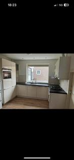 Moderne witte hoogglans L of U vorm keuken GEDEMONTEERD, Huis en Inrichting, Keuken | Complete keukens, Wit, Hoekkeuken, Ophalen of Verzenden