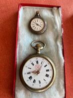 2 zakhorloge’s, Handtassen en Accessoires, Horloges | Antiek, Ophalen of Verzenden, Zilver, Zakhorloge