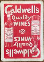 Speelkaart CALDWELL’S QUALITY WINES, Verzamelen, Ophalen of Verzenden, Zo goed als nieuw, Speelkaart(en)