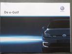 Brochure de la Volkswagen e-Golf 2016, Livres, Volkswagen, Enlèvement ou Envoi