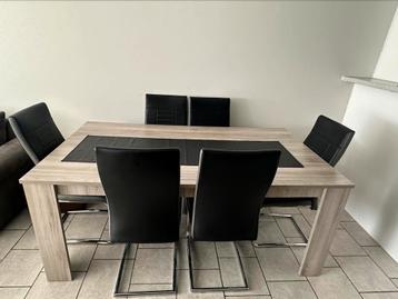 tafel met 6 stoelen, Enlèvement ou Envoi