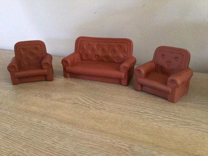 Vintage poppenhuis salon, migliorati, Italy, Verzamelen, Poppenhuizen en Toebehoren, Gebruikt, Poppenhuis, Ophalen of Verzenden