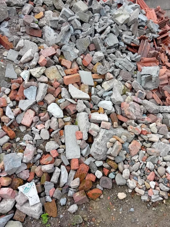 10m3 STEENPUIN BRIQUALLION + GRATIS GELADEN, Doe-het-zelf en Bouw, Metselstenen, Ophalen