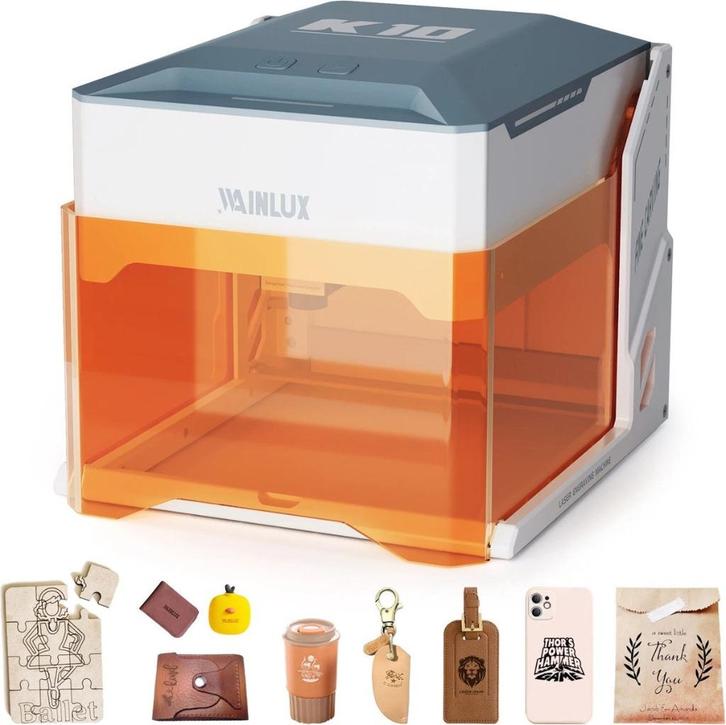 Te koop wainlux k10 5w mini laser graveermachine, Computers en Software, 3D Printers, Zo goed als nieuw, Ophalen of Verzenden