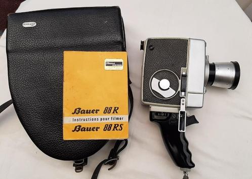 Vintage camera - 8mm film BAUER 88 RS+groothoeklens 0.75X, Audio, Tv en Foto, Videocamera's Analoog, Camera, 8mm, Ophalen of Verzenden