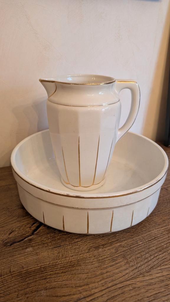 Waskom en waskan, Antiek en Kunst, Antiek | Keramiek en Aardewerk, Ophalen