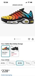 Nike air max plus baltic bleu safty maat 45 heren, Ophalen, Zo goed als nieuw, Nike