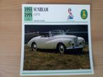 Sunbeam - Edito Service kaarten auto bouwperiode 1953-1968, Verzamelen, Ophalen of Verzenden, Zo goed als nieuw, Auto's