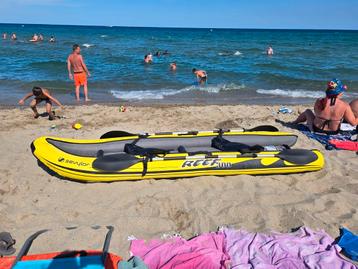 Kayak avec 2 rames, Enlèvement, Utilisé, Deux personnes, Kayak