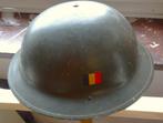 BELGISCHE LEGERHELM MARK II MILITARIA WWII, Ophalen of Verzenden, Landmacht, Helm of Baret