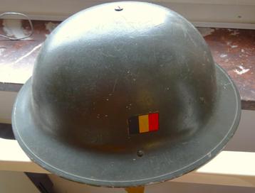 BELGISCHE LEGERHELM MARK II MILITARIA WWII beschikbaar voor biedingen