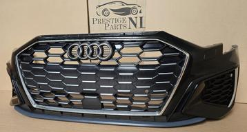 Voorbumper Audi A3 8Y S3 ORIGINEEL 6xPDC KLS 2021-2024 Zwart beschikbaar voor biedingen