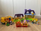 LITTLE PEOPLE, pakket met o.a. huis en kleine bus, Kinderen en Baby's, Ophalen of Verzenden, Speelset, Met geluid