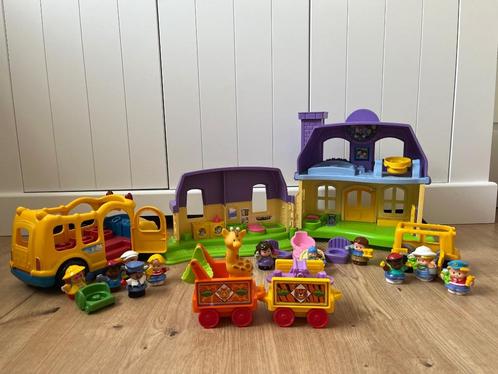 LITTLE PEOPLE, pakket met o.a. huis en kleine bus, Kinderen en Baby's, Speelgoed | Fisher-Price, Speelset, Met licht, Met geluid