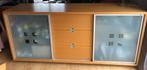 dressoir in blank hout, Ophalen, Zo goed als nieuw, Glas, Met deur(en)