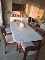 Prachtige vintage brutalist stoelen set van 6, Ophalen, Zo goed als nieuw