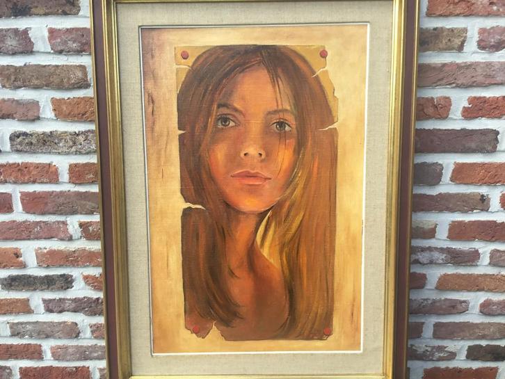 Verfaille Eddie °Marke 1938-olie/doek1973-60x40metkader75x55, Antiek en Kunst, Kunst | Schilderijen | Klassiek, Ophalen