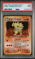 Dark tyranitar japanese neo psa 9, Hobby en Vrije tijd, Ophalen of Verzenden, Nieuw, Losse kaart