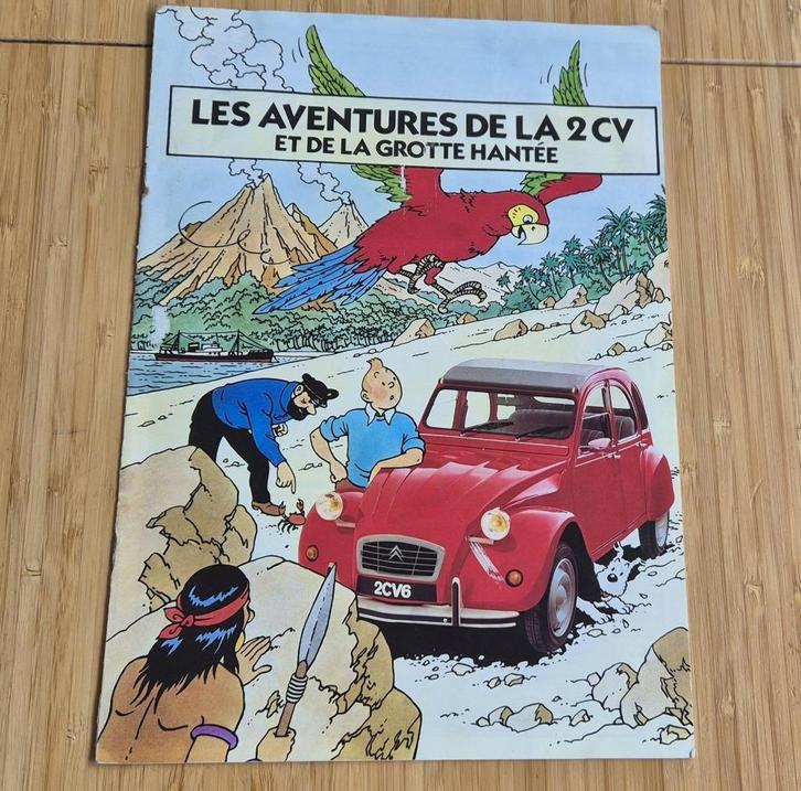 Zeldzaam stripboek Kuifje uitgegeven door Citroen, Verzamelen, Stripfiguren, Gebruikt, Overige typen, Kuifje, Verzenden