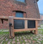 Ancien etabli de menuisier en chêne massif, Huis en Inrichting, Kasten | Buffetkasten, Ophalen of Verzenden, Zo goed als nieuw