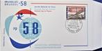 FDC - EXPO 1958 TE BRUSSEL- FRANKRIJK (FRANSE DAGEN), Postzegels en Munten, Ophalen of Verzenden, Gestempeld, 1e dag stempel, Gestempeld