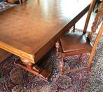 Brueghel eettafel uitschuifbaar- 4 à 8p.+6 stoelen - vakwerk, Antiek en Kunst, Antiek | Meubels | Tafels, Ophalen