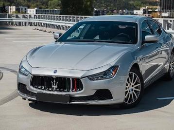Maserati Ghibli 3.0 V6 SQ4 – 73.900 km, Autos, Cuir, Argent ou Gris, Achat, Noir