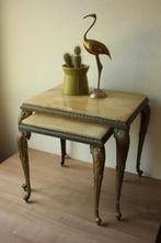 Set bijzettafels met onyx blad, Enlèvement, Utilisé, Métal ou Aluminium