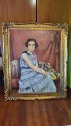 vente de tableau  peinture d'une femme, Antiek en Kunst, Kunst | Schilderijen | Klassiek, Ophalen