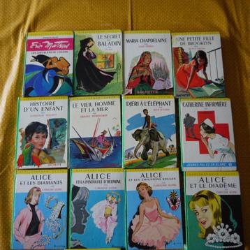 lot de 15 livres de la bibliothèque  Hachette beschikbaar voor biedingen