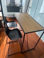 Tafel met twee bar stoelen, Huis en Inrichting, Barren, Ophalen, Zo goed als nieuw