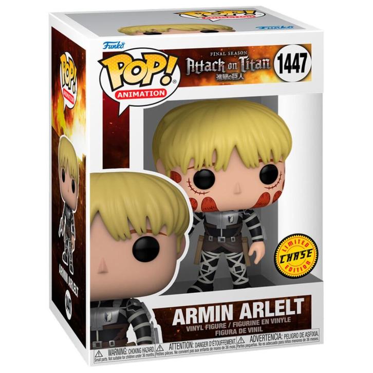 Funko POP Attack on Titan - Armin Arlelt (1447) Limited Chas, Collections, Jouets miniatures, Neuf, Enlèvement ou Envoi
