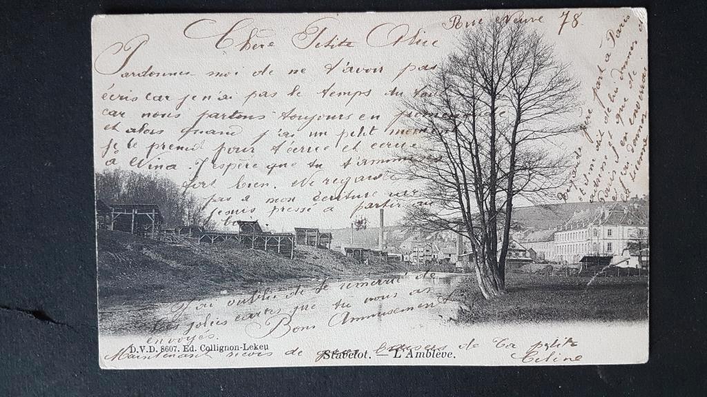 Carte postale Stavelot L' Amblève, Collections, Cartes postales | Belgique, Affranchie, Liège, Avant 1920, Enlèvement ou Envoi