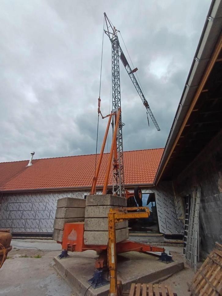 Te koop:Bouwkraan Arcomet+pallethaak+kubel+kantelcontainer, Articles professionnels, Machines & Construction | Grues & Excavatrices