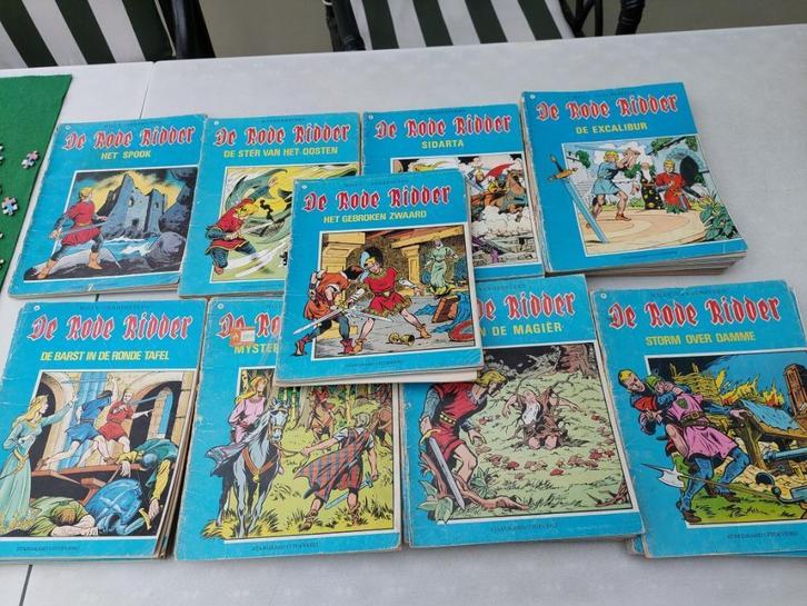 Strips De Rode Ridder - 60 stuks - blauwe reeks, Boeken, Stripverhalen, Gelezen, Meerdere stripboeken, Ophalen of Verzenden