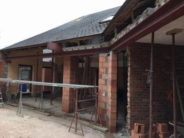 Muur afbreken poutrel plaatsen binnen of buiten huis. beschikbaar voor biedingen